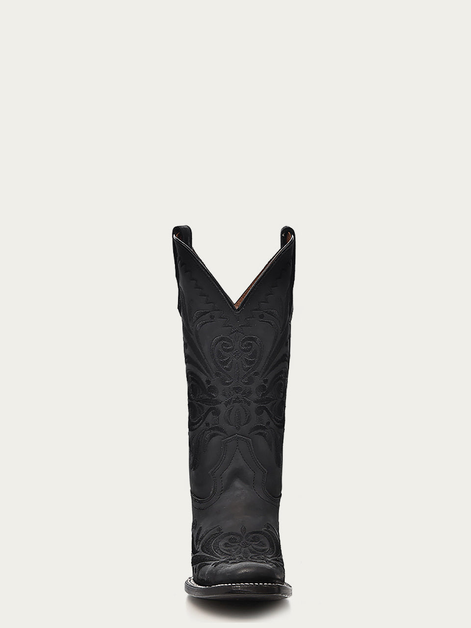 Circle G by Corral Women's Embroidery Square Toe Cowboy Boot, Black – front