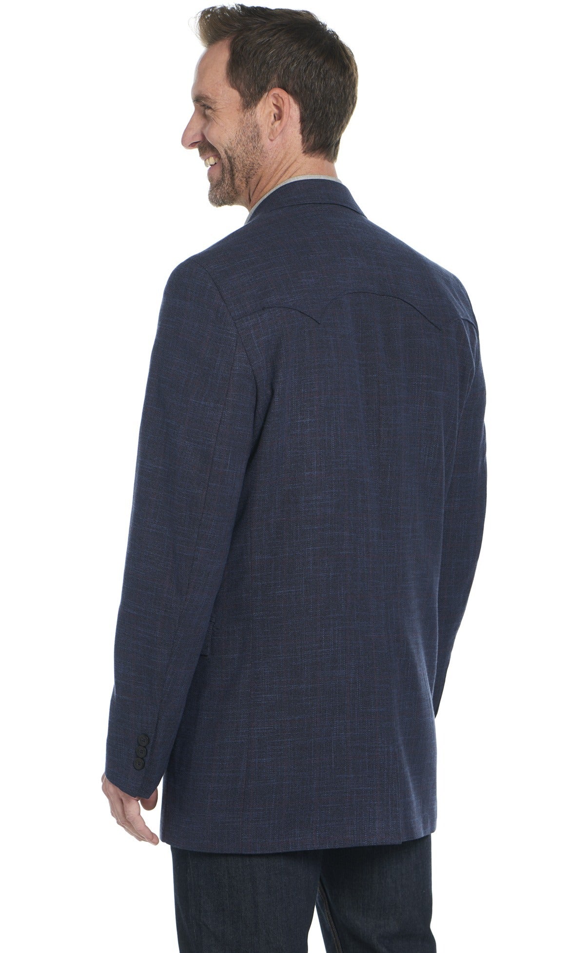 Circle S Mens Blue Check CC4546 - view 2