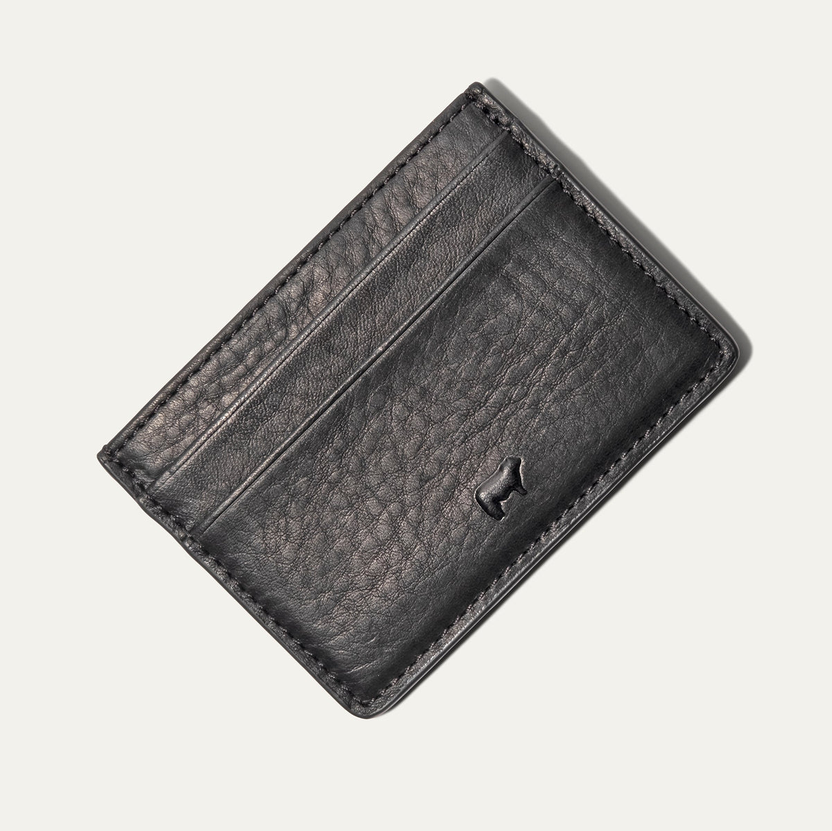 Will Leather Goods classic front pocket card case wallet made of genuine leather with a slim, minimalist design and front pocket storage.