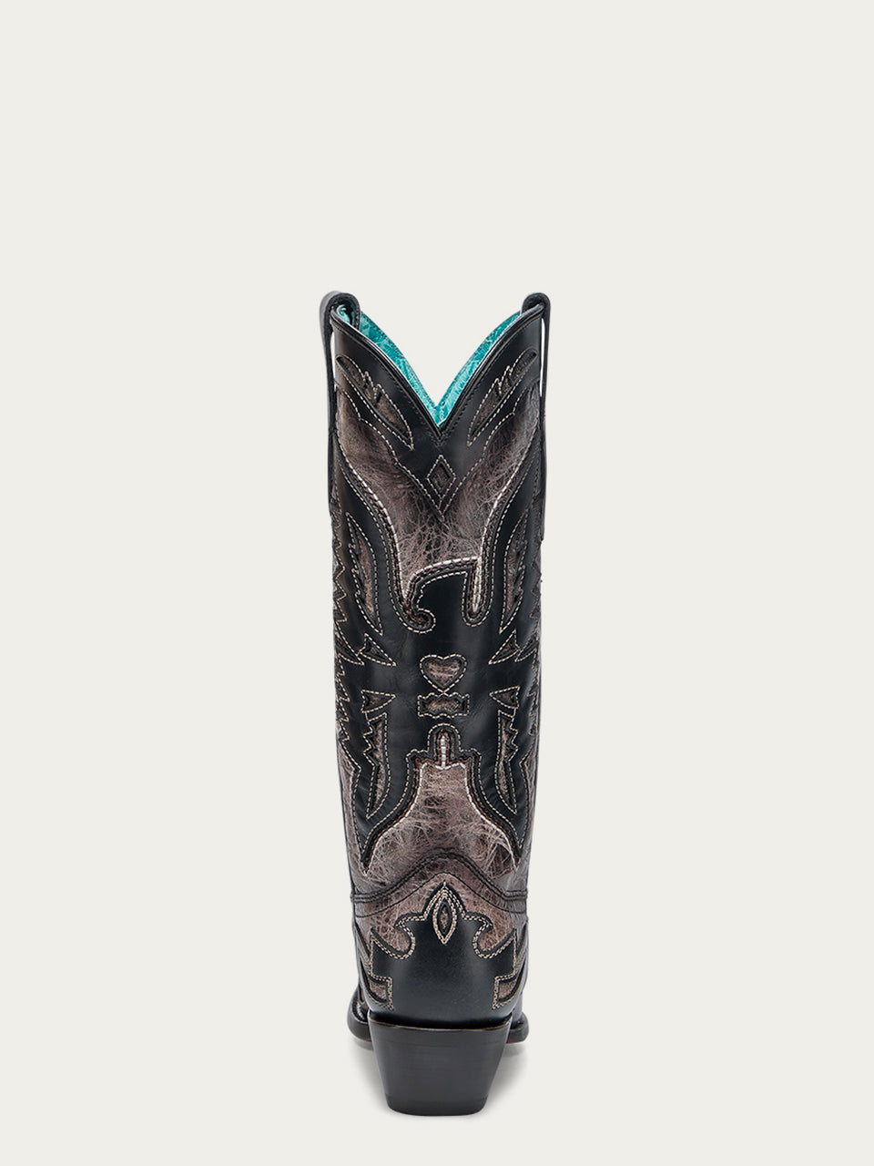 Corral Women's Eagle Overlay Snip Toe Tall Cowboy Boot, Brown – heel