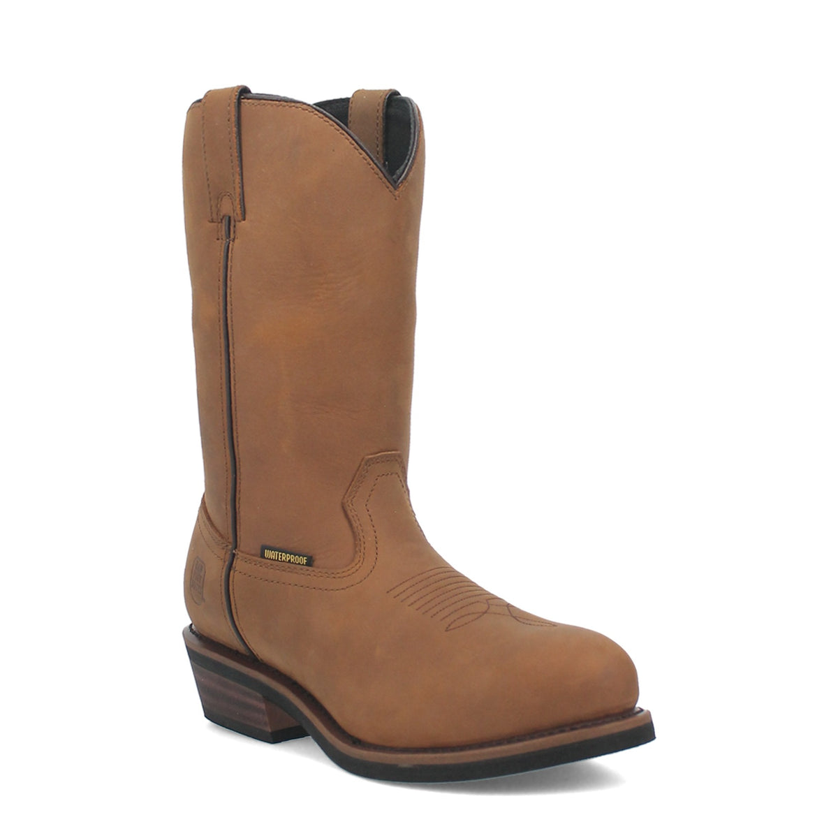 Dan Post Men's Albuquerque Waterproof Boot, Midbrown – 3-4 front