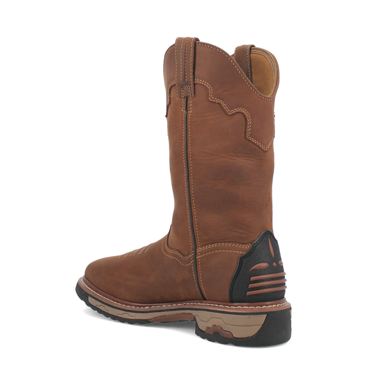 Dan Post Men's Blayde Steel Toe Waterproof Leather Boot, Saddle Tan – 3-4 back