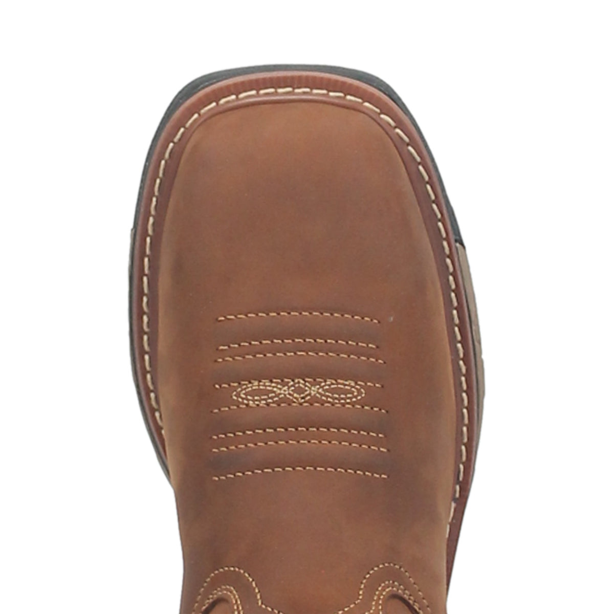 Dan Post Men's Blayde Steel Toe Waterproof Leather Boot, Saddle Tan – top