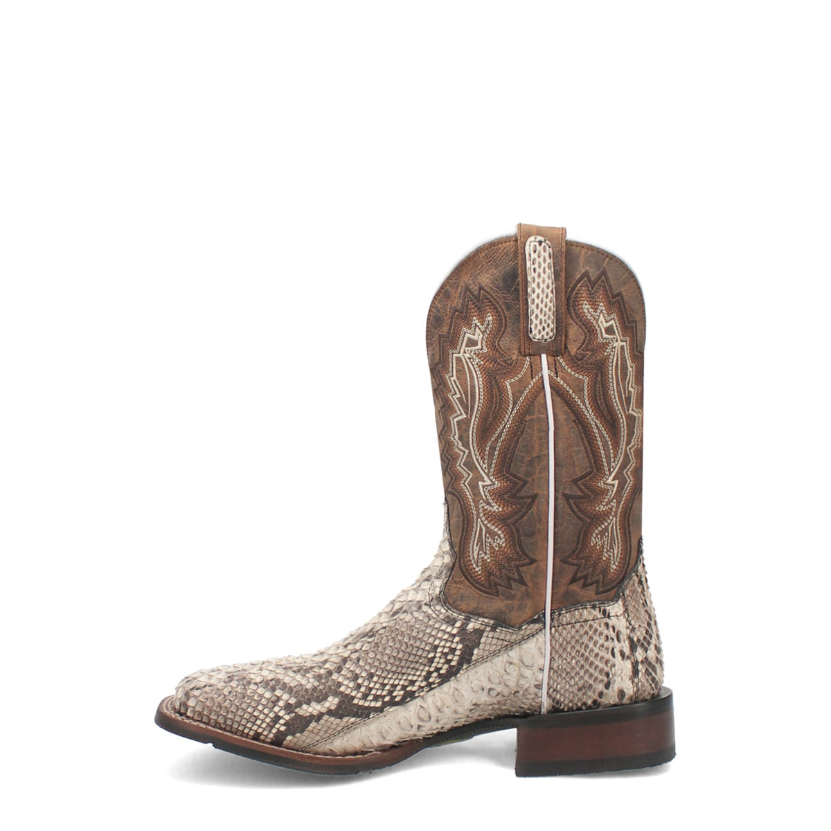 Dan Post Men's Brutus Python Boot, Natural/Brown – inside