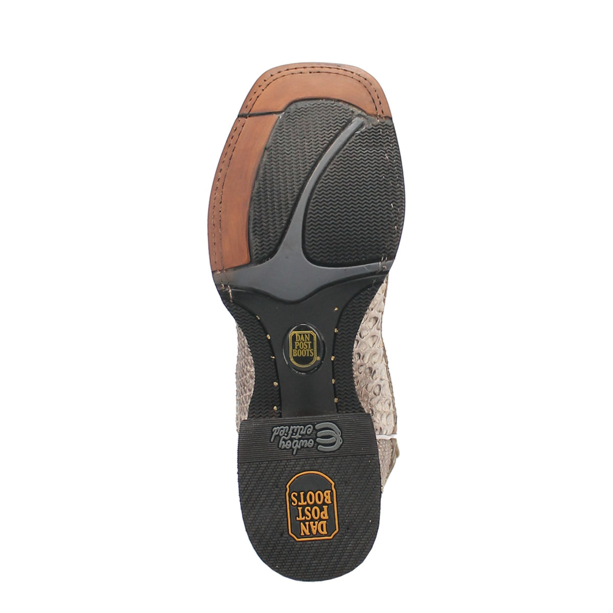 Dan Post Men's Brutus Python Boot, Natural/Brown – sole