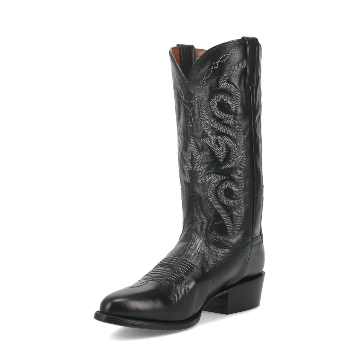 Dan Post Men's Milwaukee Boot, Black – 3-4 front inside