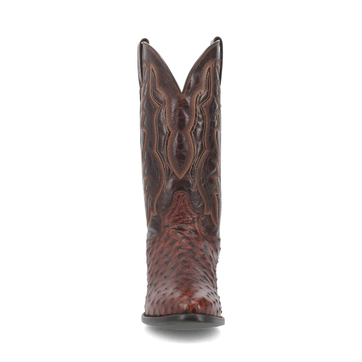 Dan Post Men's Pershing Full Quill Ostrich Boot, Brass – toe