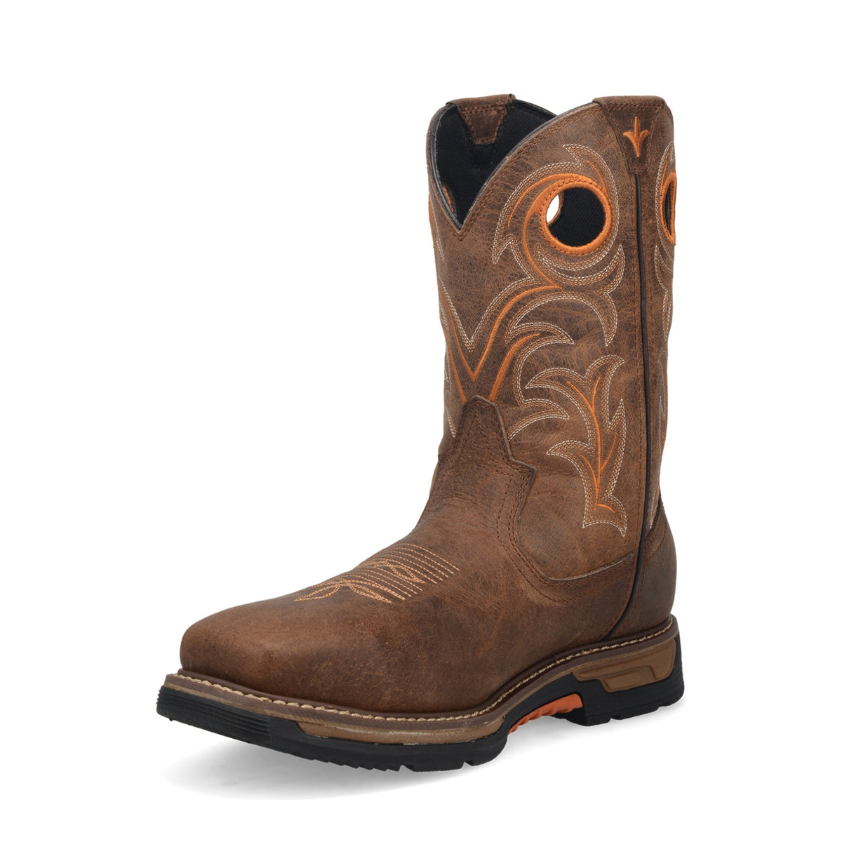 Dan Post Men's Storm's Eye Composite Toe Work Boot, Brown – 3-4 front inside