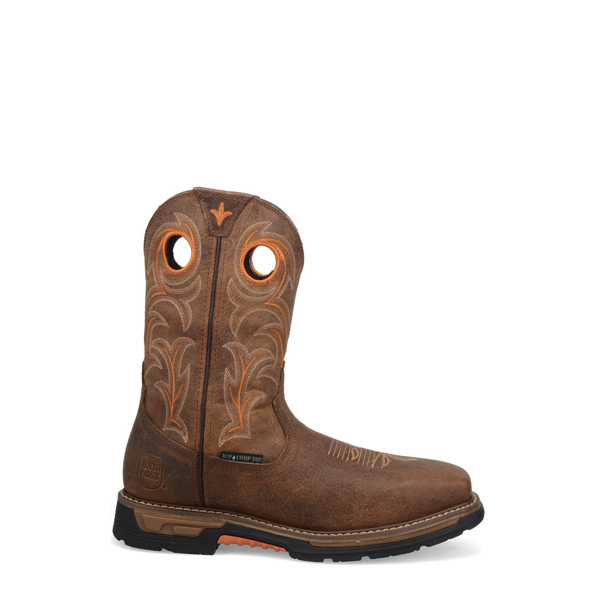 Dan Post Men's Storm's Eye Composite Toe Work Boot, Brown – side