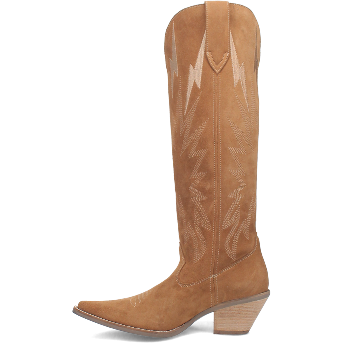 Dingo Women's Thunder Road camel boots featuring a rugged leather design and Western-inspired style.