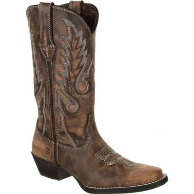 Durango Dream Catcher Women's Western Boot, Distressed Brown – 3-4 front 2