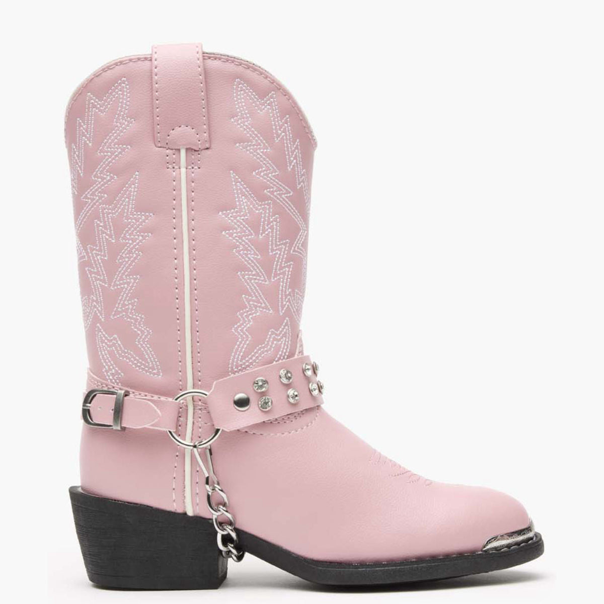Durango Kids' Little Kid Pink Rhinestone Western Boot, Pink Bling – inside