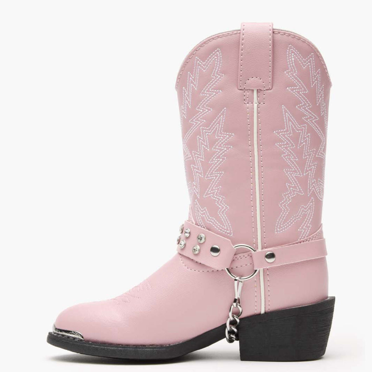 Durango Kids' Little Kid Pink Rhinestone Western Boot, Pink Bling – side