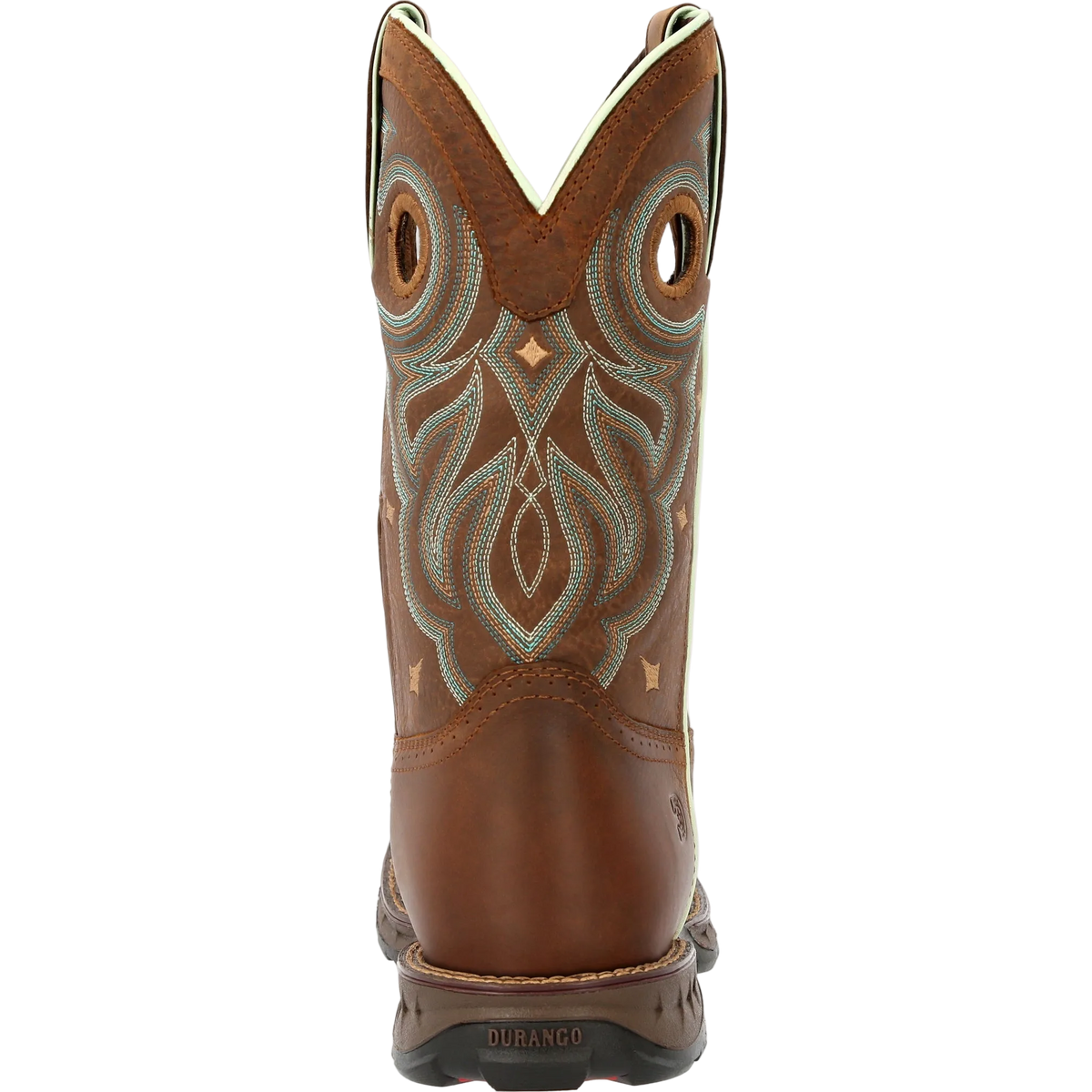 Durango Maverick women's waterproof work boots with rugged leather and sturdy soles, designed for durability and comfort.