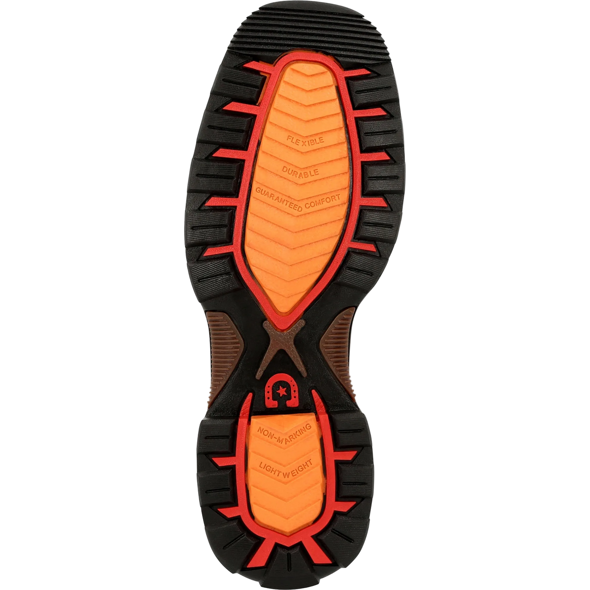 Durango Maverick women's waterproof work boots with rugged leather design and sturdy soles for outdoor durability.