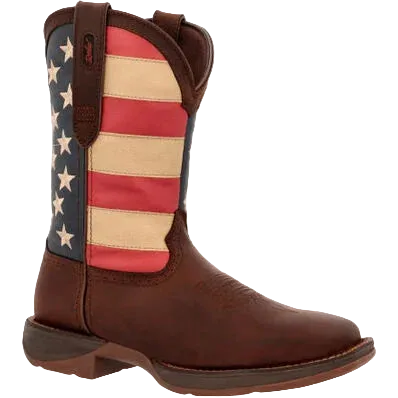 Durango Men's Patriotic Western Flag Boot – 3-4 front 2
