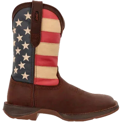 Durango Men's Patriotic Western Flag Boot – side