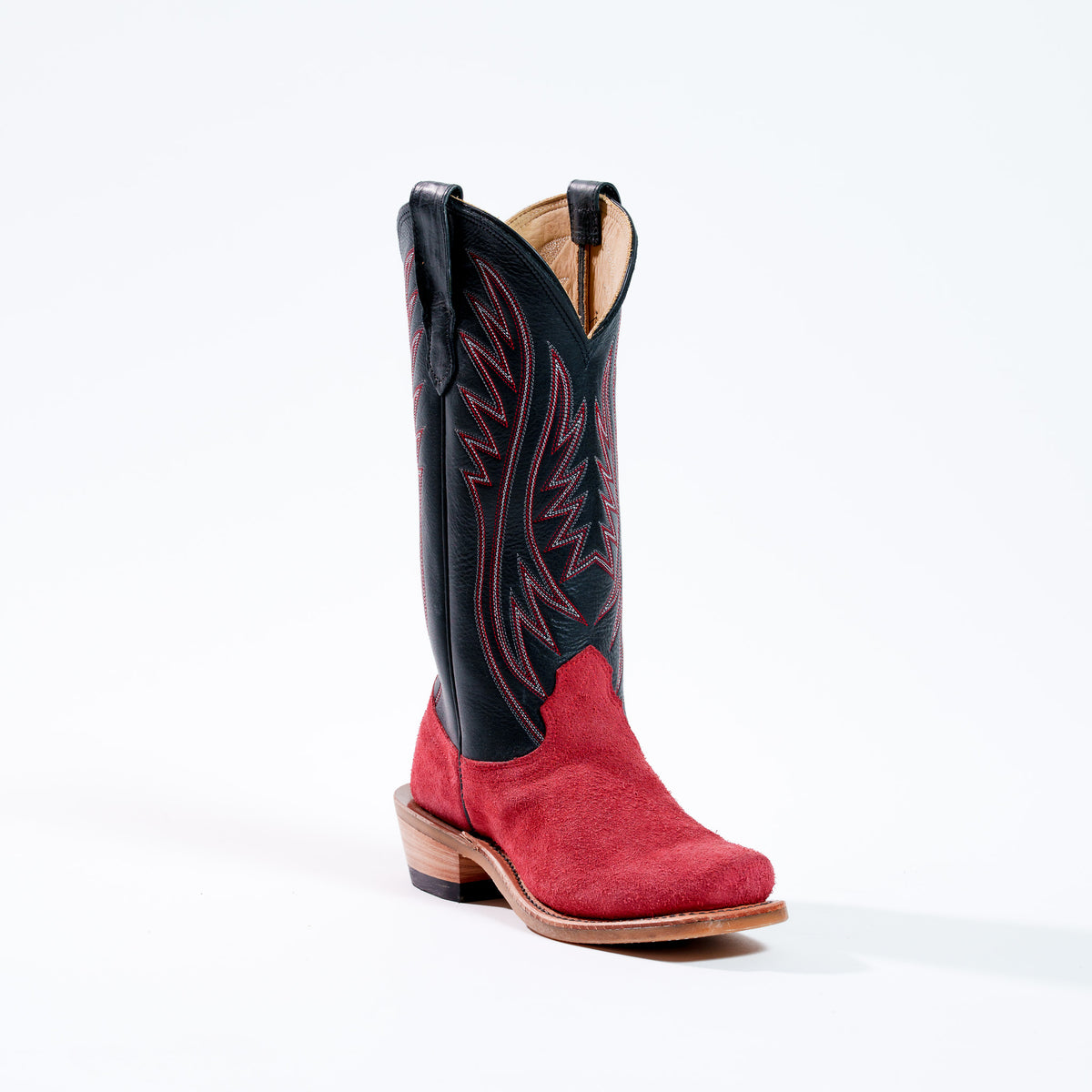 Fenoglio Boot Co. Womens Red Roughout w/Black Puma 00101684 - view 2