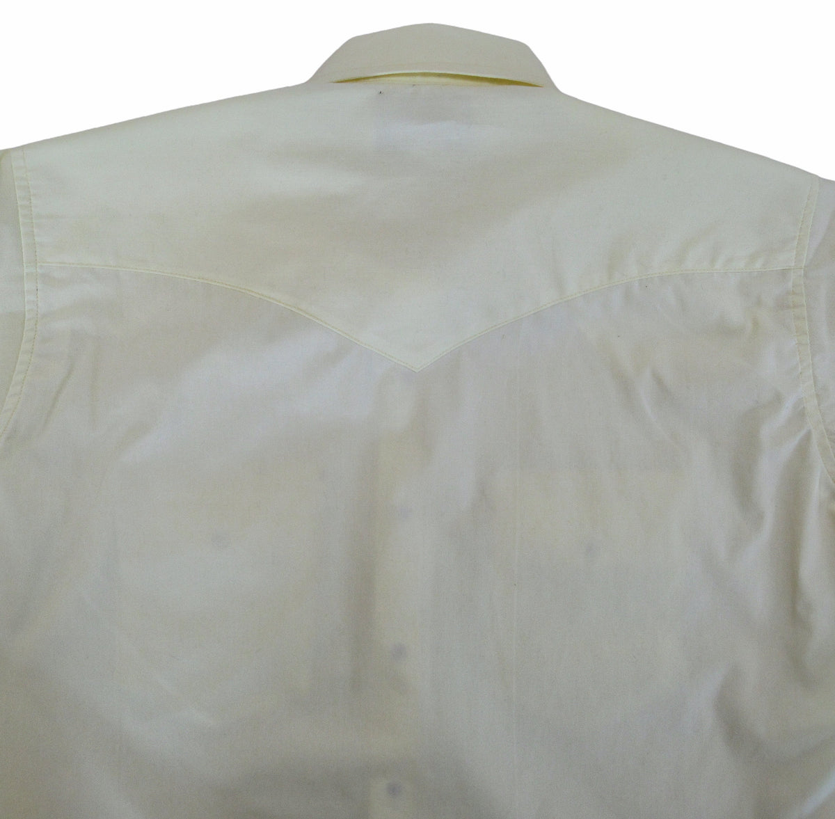 Flying R Ranchwear Western Classic pale yellow long sleeve shirt with snaps and a classic fit by RuddockShirts.com