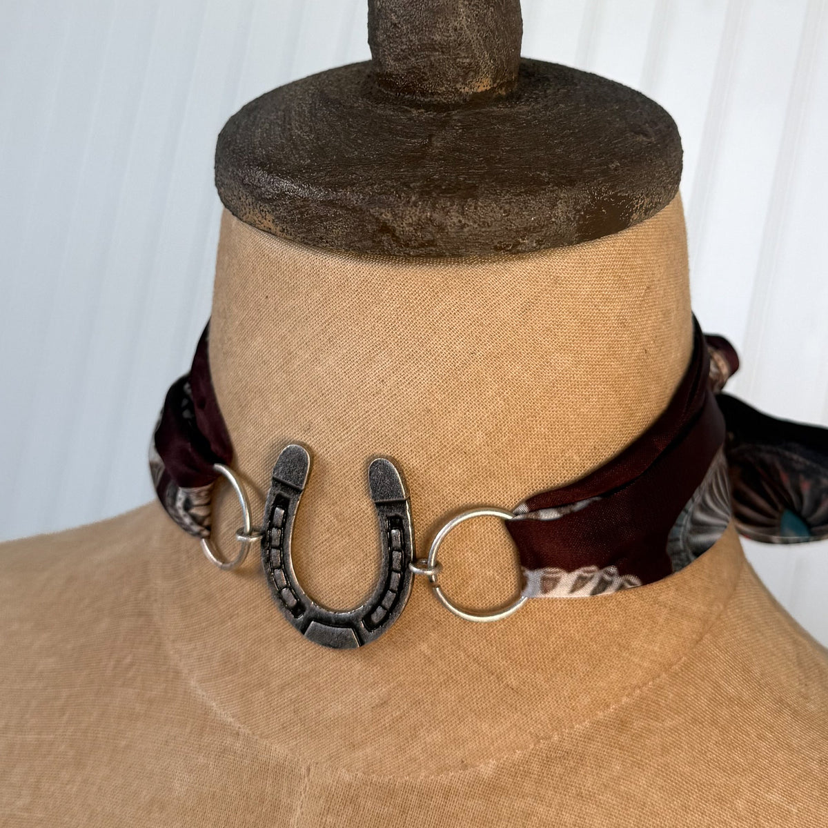 Fringe Scarves Womens Silver TIE ONE ON HORSESHOE - view 3