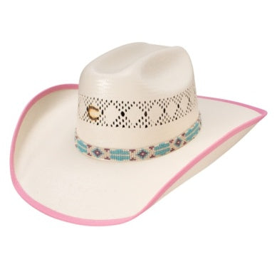 Youth Western hat from Hat-Co, Gracie Jr. youth cowboy hat with a classic western style and sturdy brim for kids.