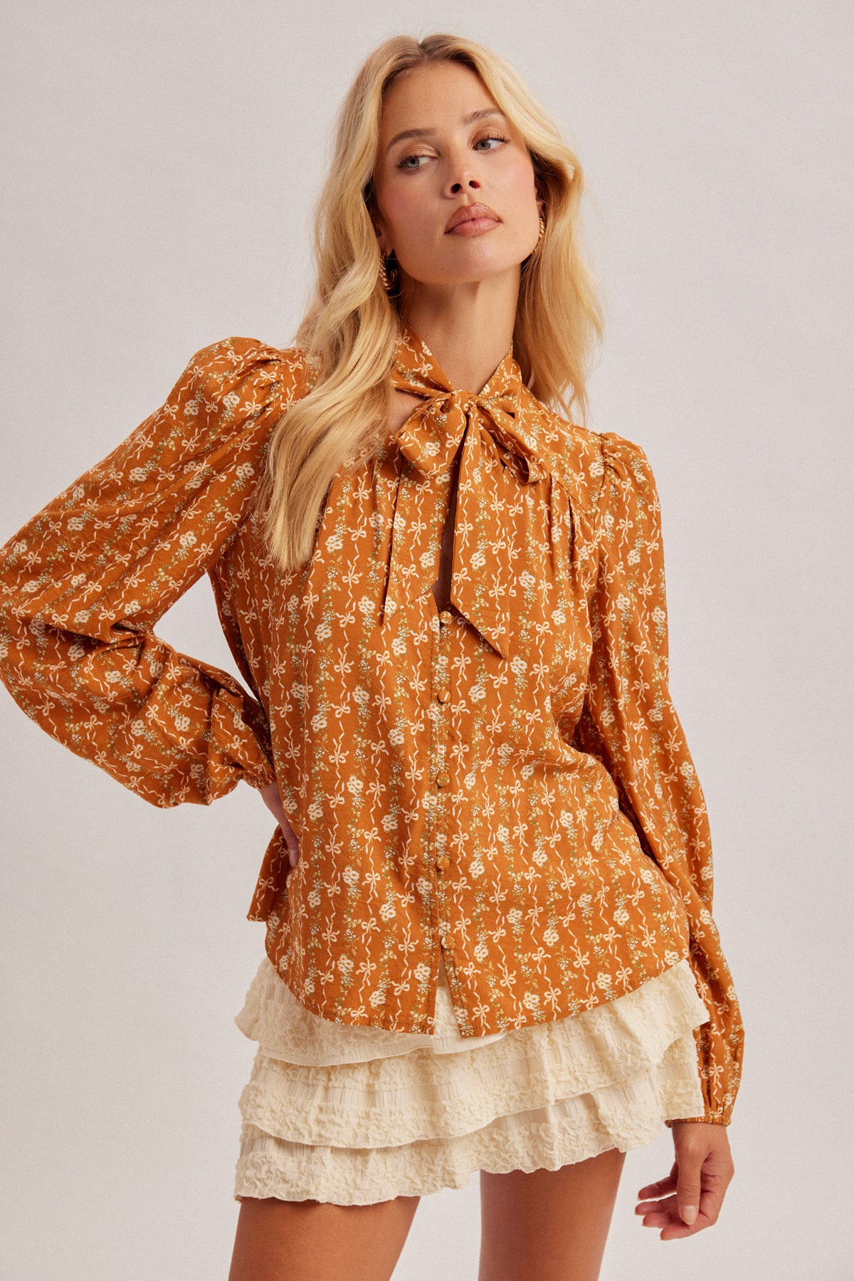 Hem & Thread Womens Caramel 39648 - view 2