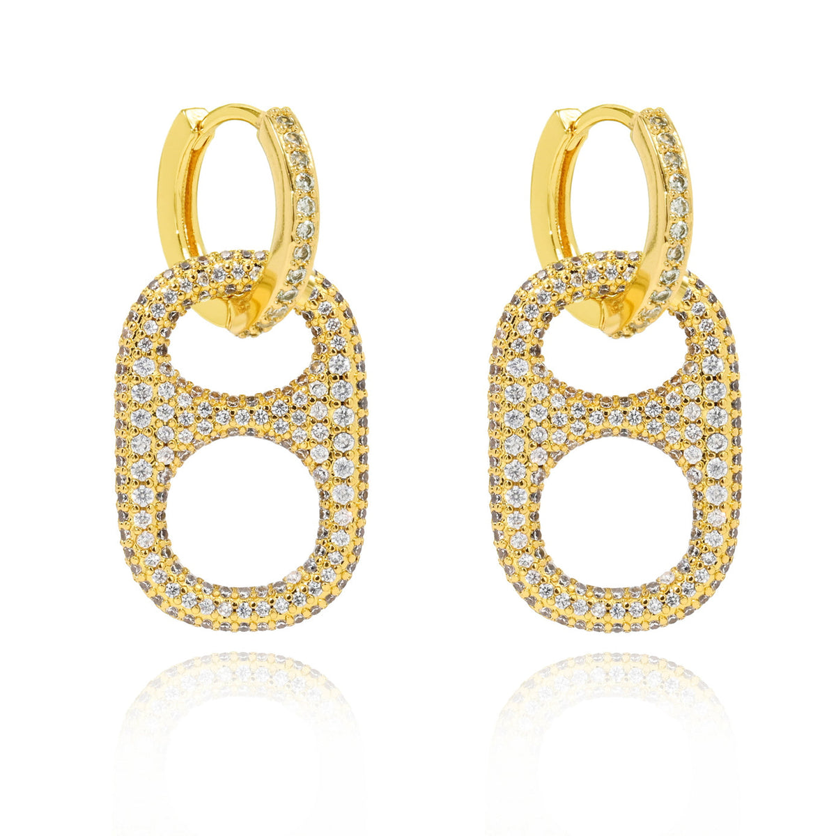 Hillbetty Poptab Earrings - Gold