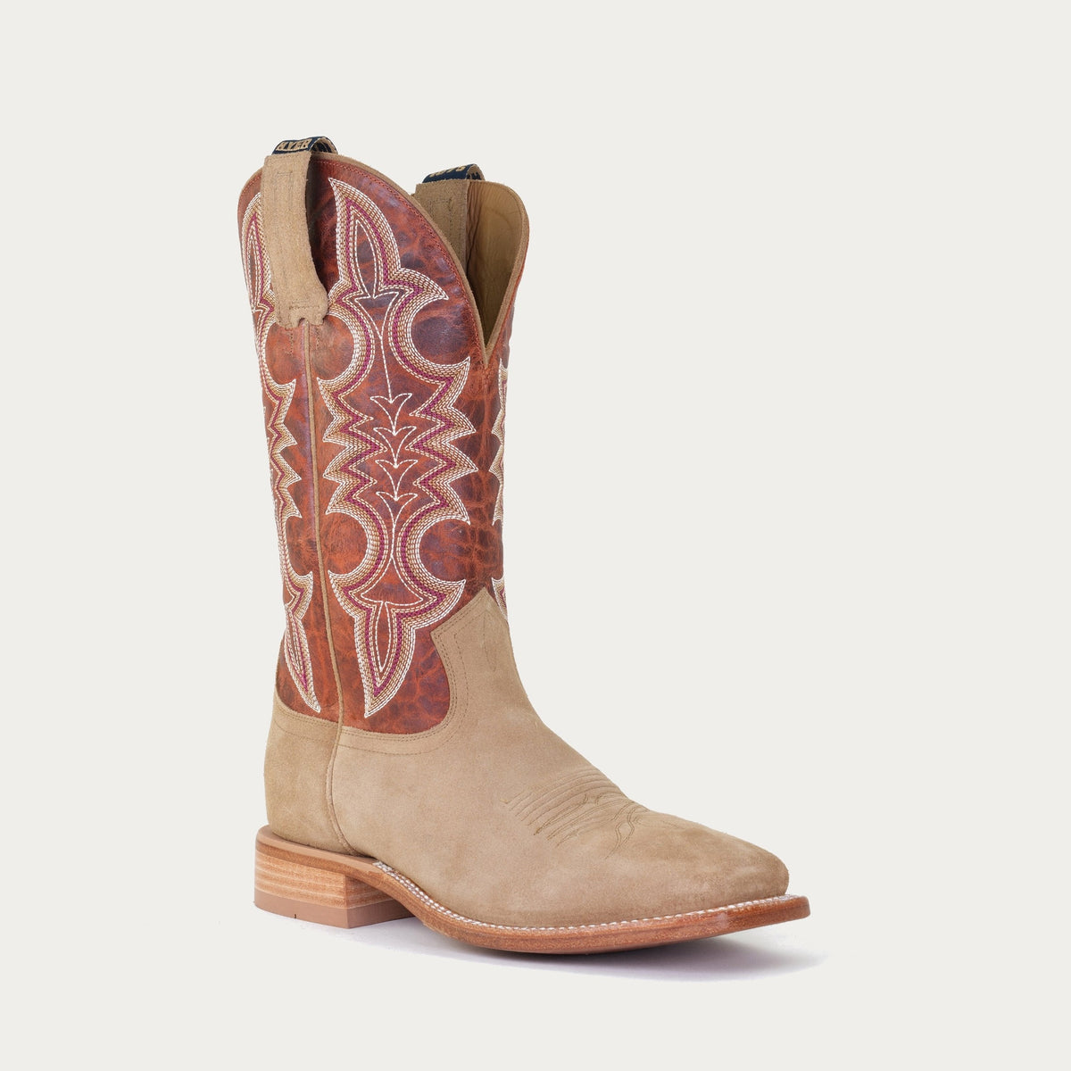 HYER Men's Holton 13" Western Boot, Tan/Orange – 3-4 front