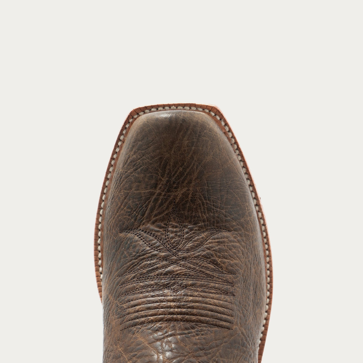 HYER Men's Riley 13" Western Boot, Tan/Red – toe
