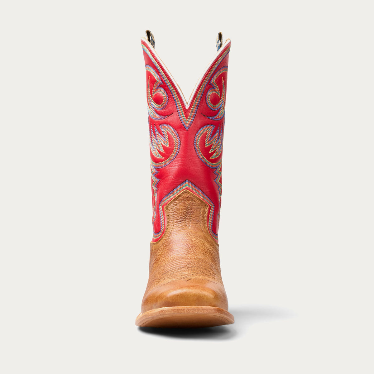 HYER Men's Sawyer 13" Western Boot, Tan/Red – front
