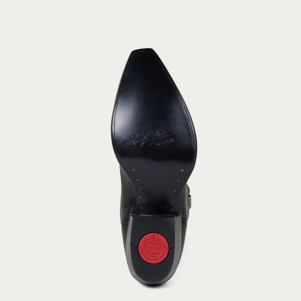 HYER Women's Wildcat Tall Black Boots showing sleek leather design and tall shaft with pointed toe and block heel.