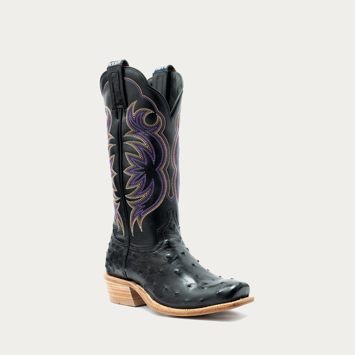 HYER Women's Colby Western Boot, Black – 3-4 front