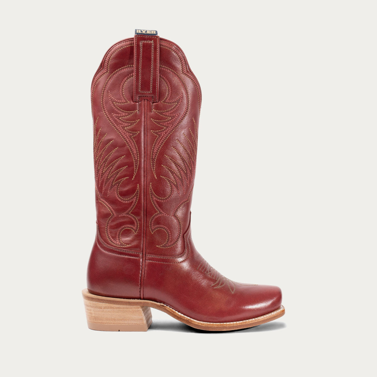 HYER Women's Leawood 13" Western Boot, Red – side