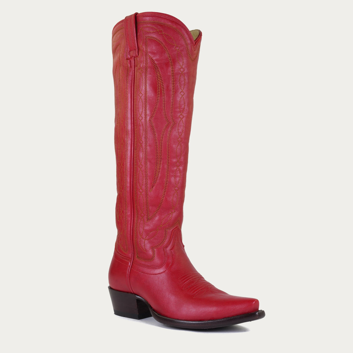 HYER Women's Wildcat 17" Tall Boot, Red – 3-4 front