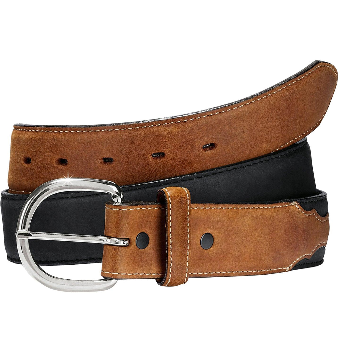 Justin Classic Western Belt by Leegin, leather belt with Western-style design and buckle, style no. 53700.