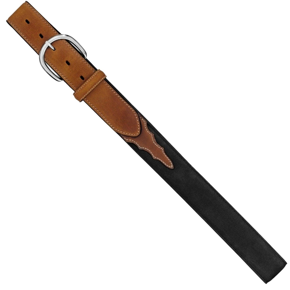 Leegin Justin Classic Western Belt with leather strap and buckle, styled for a traditional Western look.
