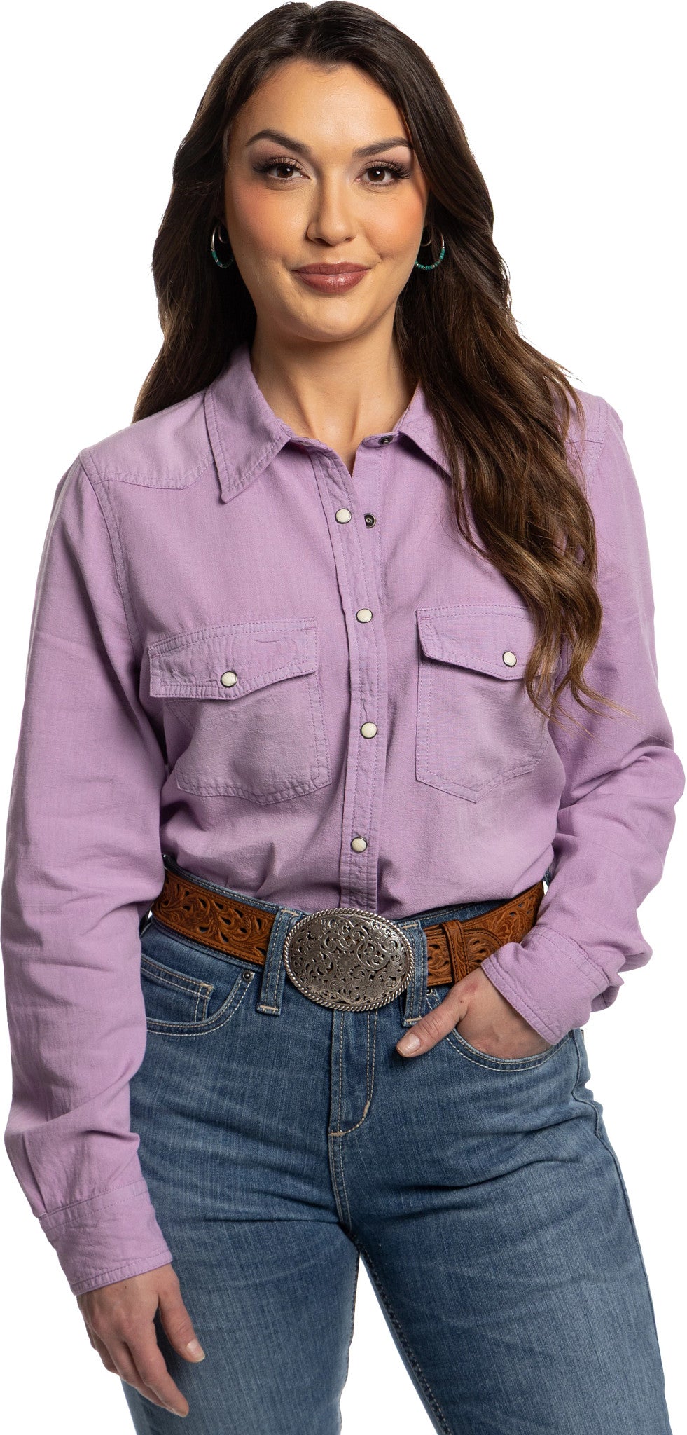 Justin Womens Lilac J-2304LLC - view 2