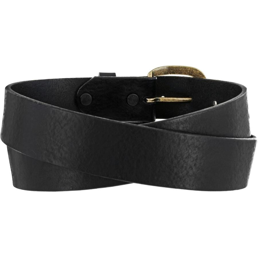 Justin Work Basic Belt by Leegin, durable leather belt in black with sleek design, style No. 232BK.