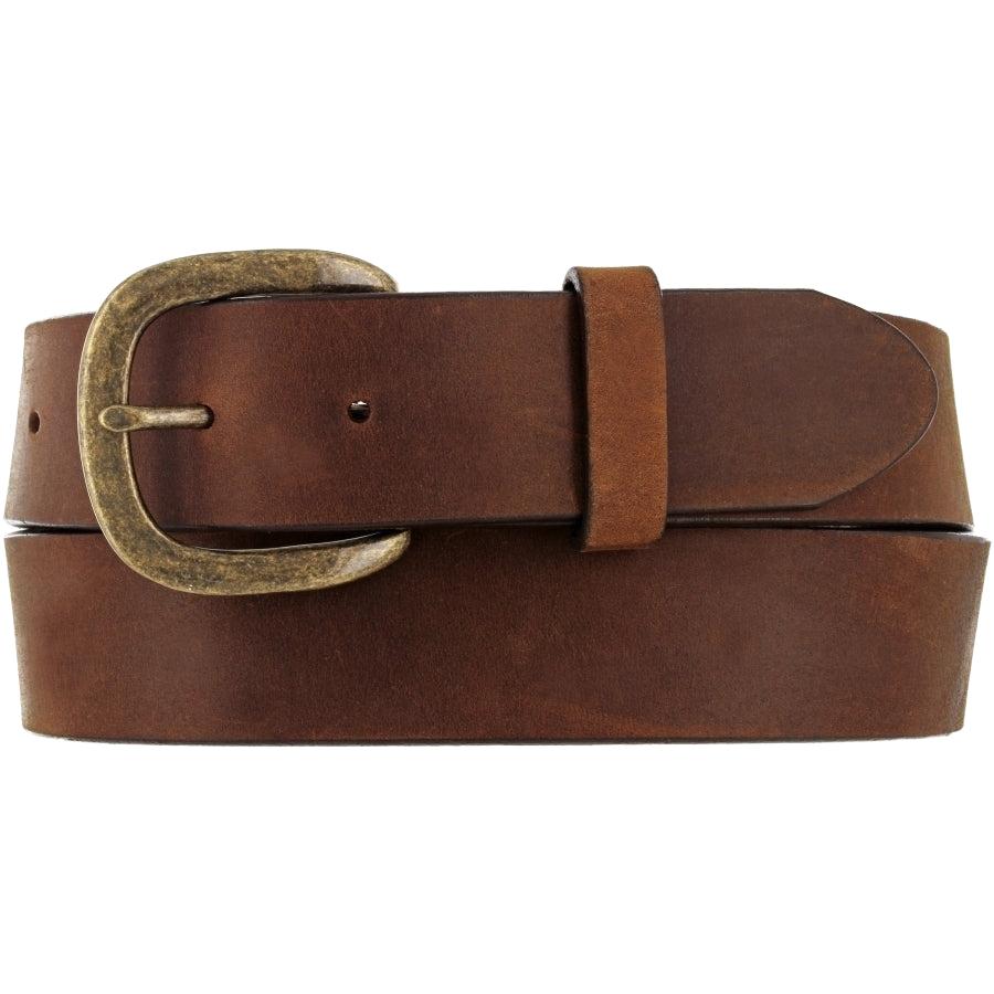 Leegin Justing Work Basic Belt in style No. 232BD, a classic leather belt with a simple buckle for men.