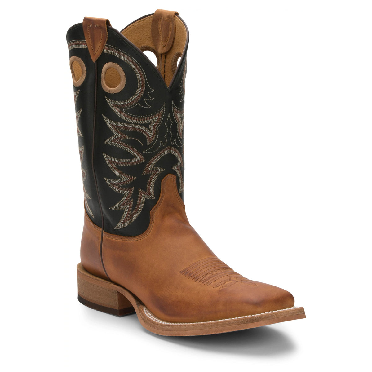 Justin Men's Caddo 11" Western Boot, Copper Brown – 3-4 front