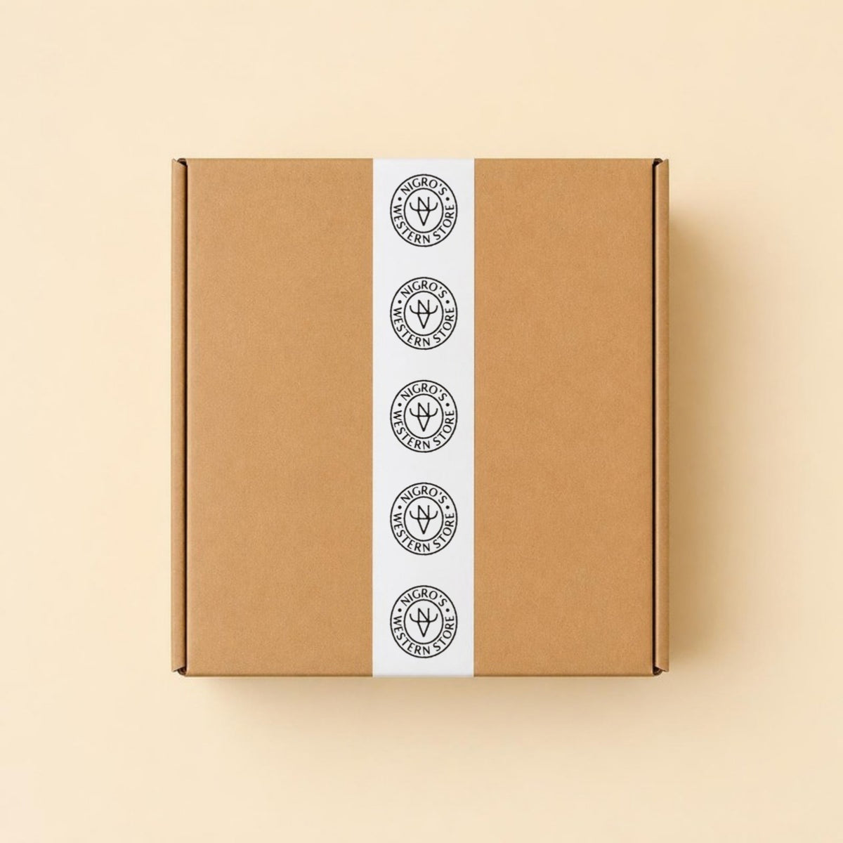 Nigro's Western Store Kids' Mystery Box, sealed with Nigro's seal tape – box