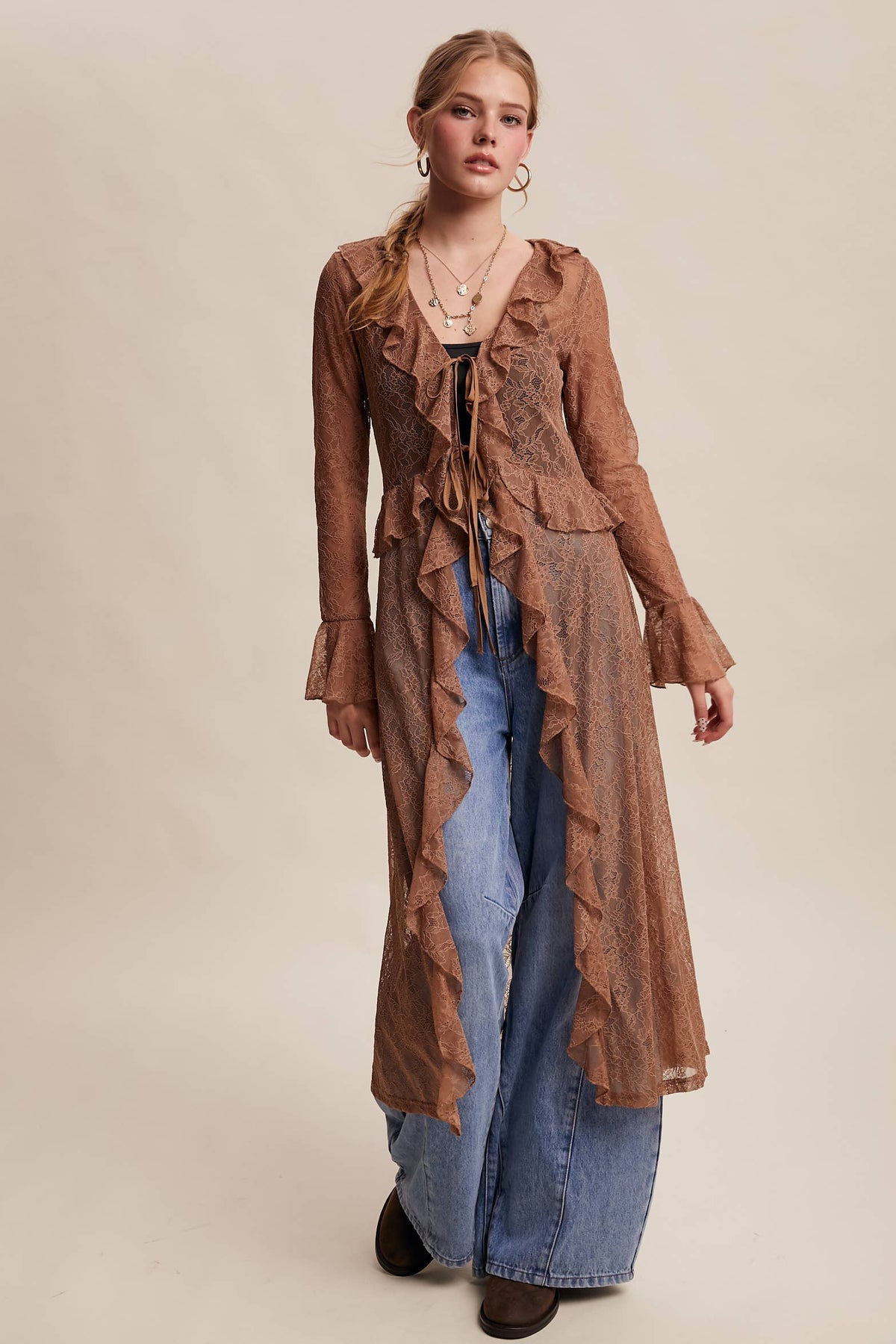 Listicle Womens Mocha LJ0259 - view 1