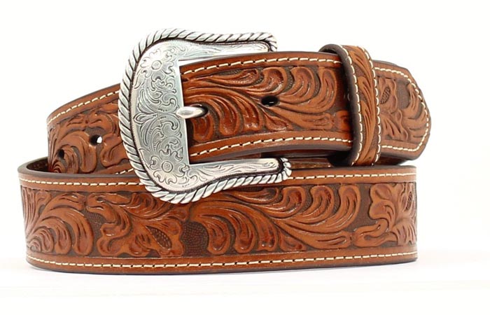 Nocona men's Western belt by M&F, featuring leather strap and Western-style buckle, detailed craftsmanship and classic design.