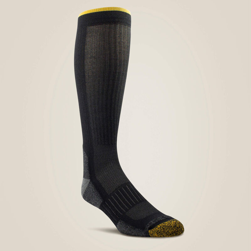 Men's high-performance mid-calf Tek work socks by Nester Hosiery, shown in a 2-pair pack, designed for durability and comfort.