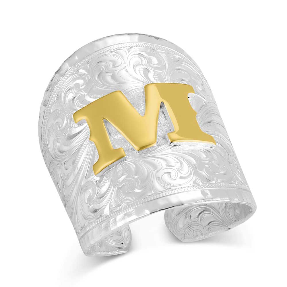 Montana Silversmiths Womens Silver and Gold RG155LTR-M - view 1