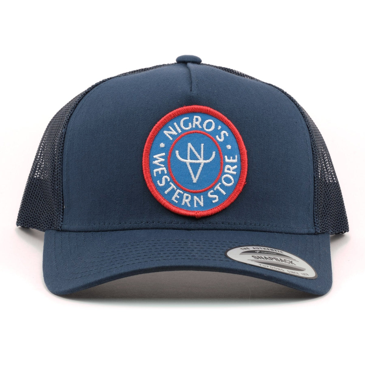 Nigro's Western Store Unisex Navy Curved Bill NWS-RP - view 1