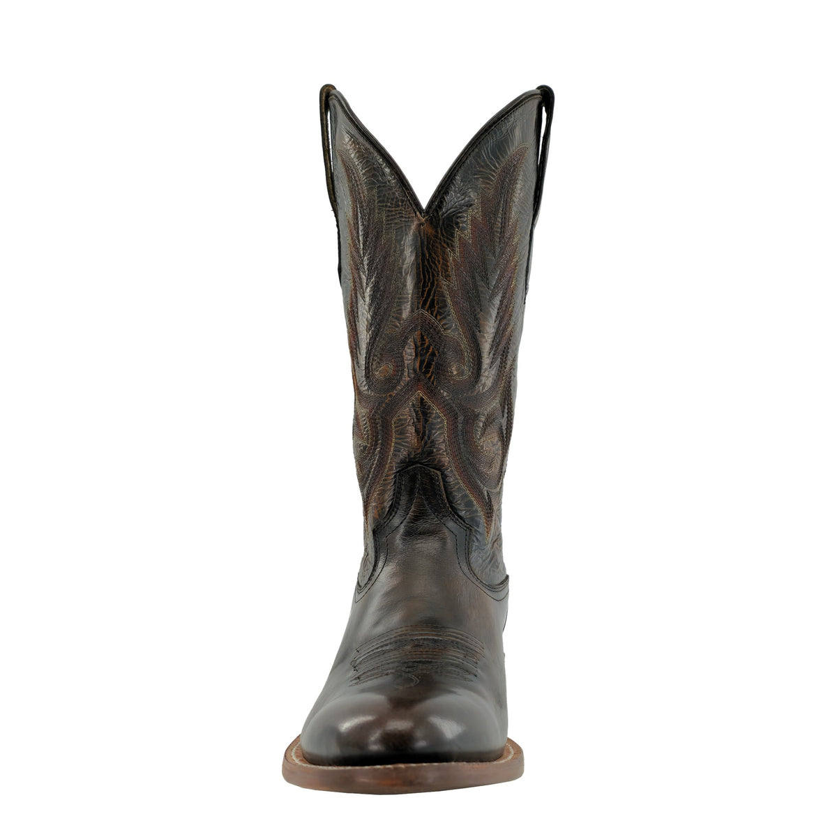 R. Watson Men's Magic Brown Brushoff Cowhide Medium Round Toe Boot – toe