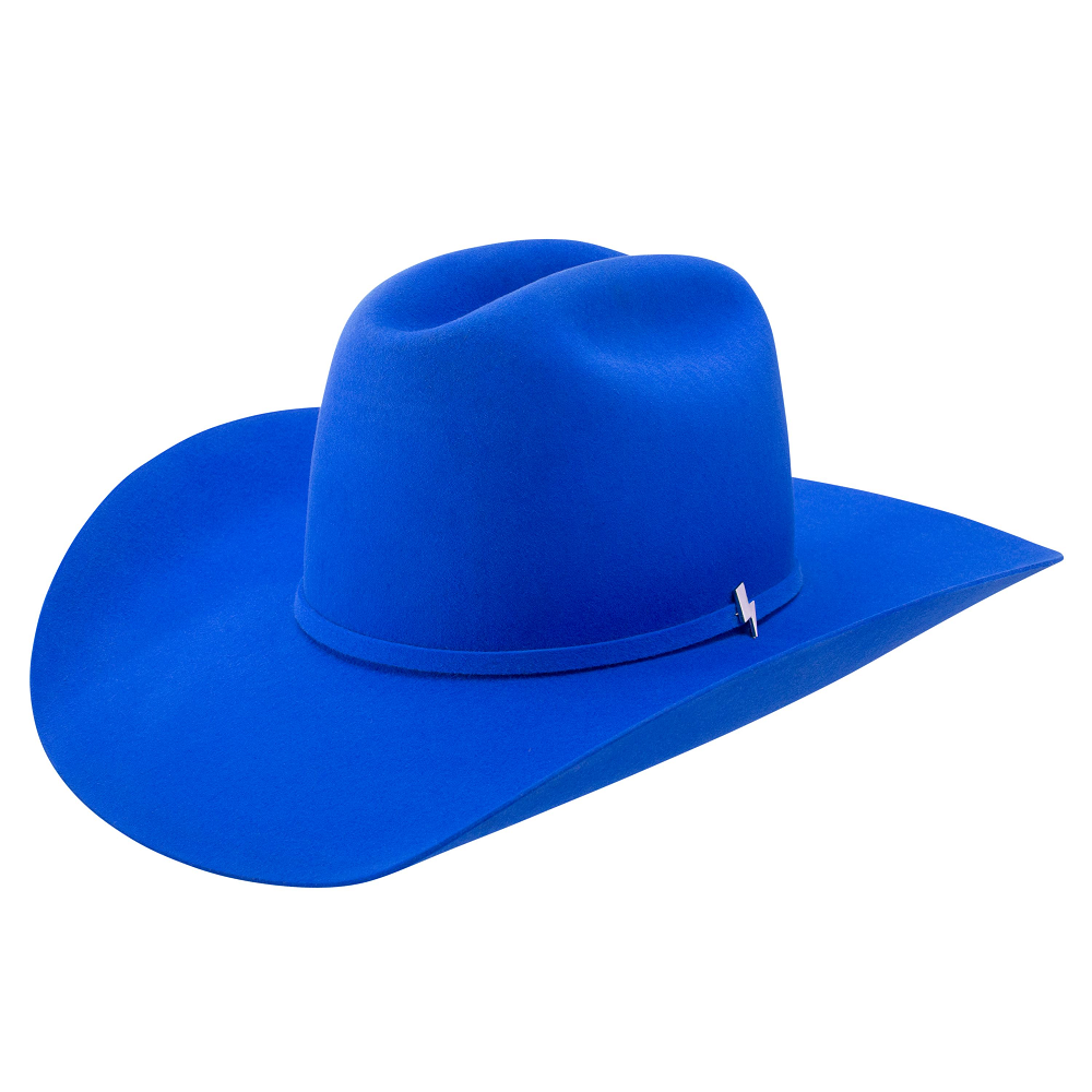 Resistol Men's 6X Electric Collection Cowboy Hat, Blue