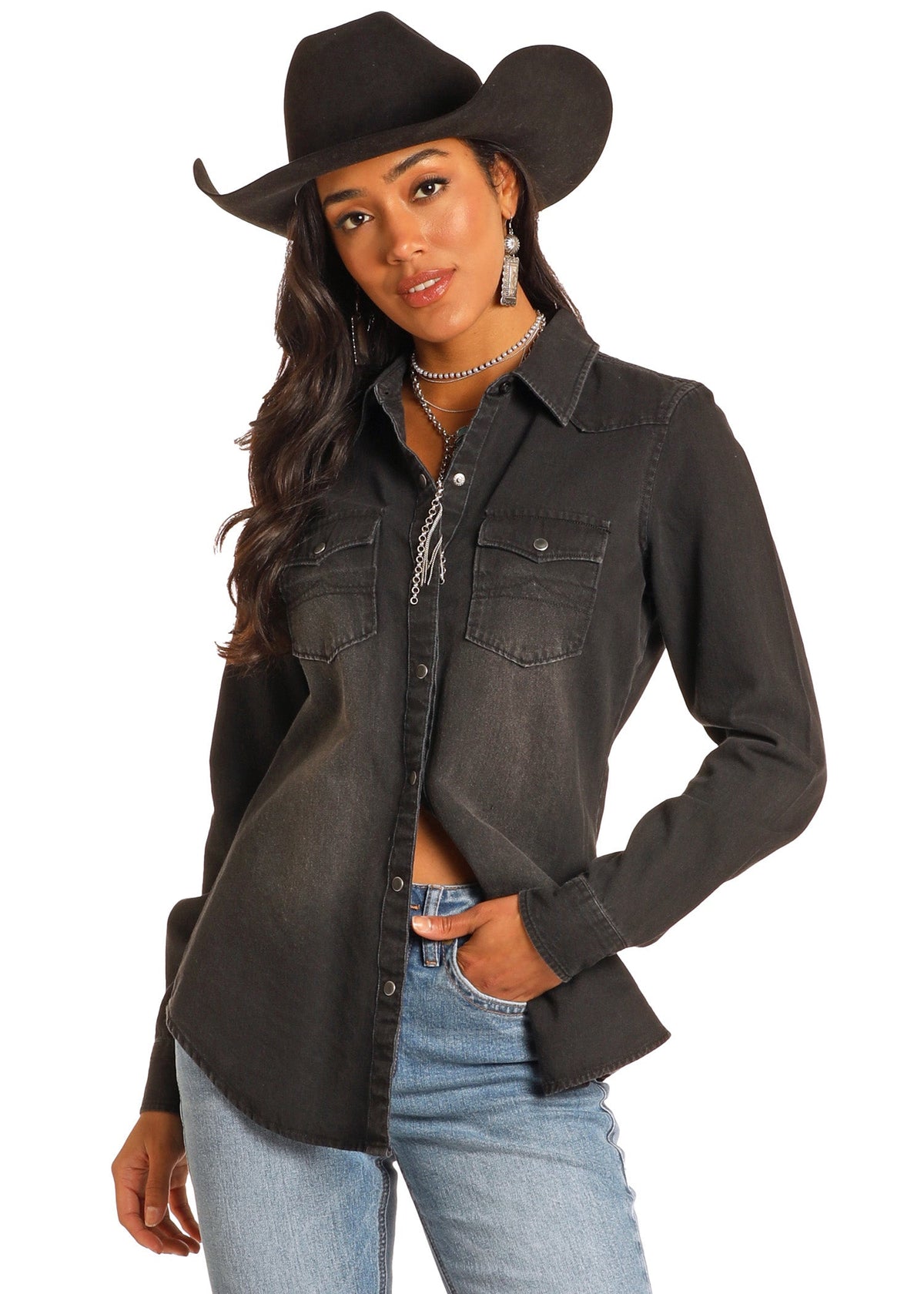 Rock & Roll Denim Womens Black BWN2S03703 - view 1