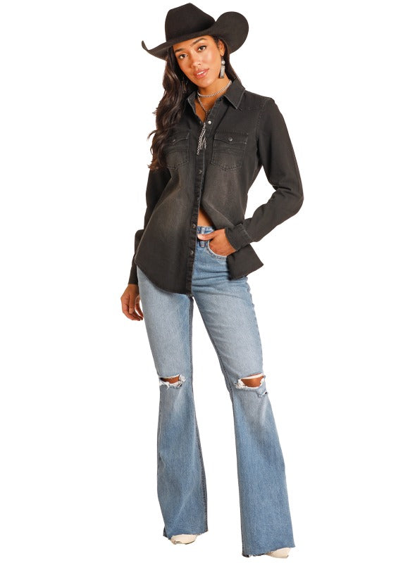 Rock & Roll Denim Womens Black BWN2S03703 - view 2